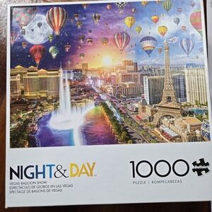 Buffalo Night & Day Vegas Balloon Show Puzzle - Multicolor 1000 Pieces